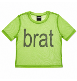Charli XCX / Brat Mesh Women's Crop Top Tee
