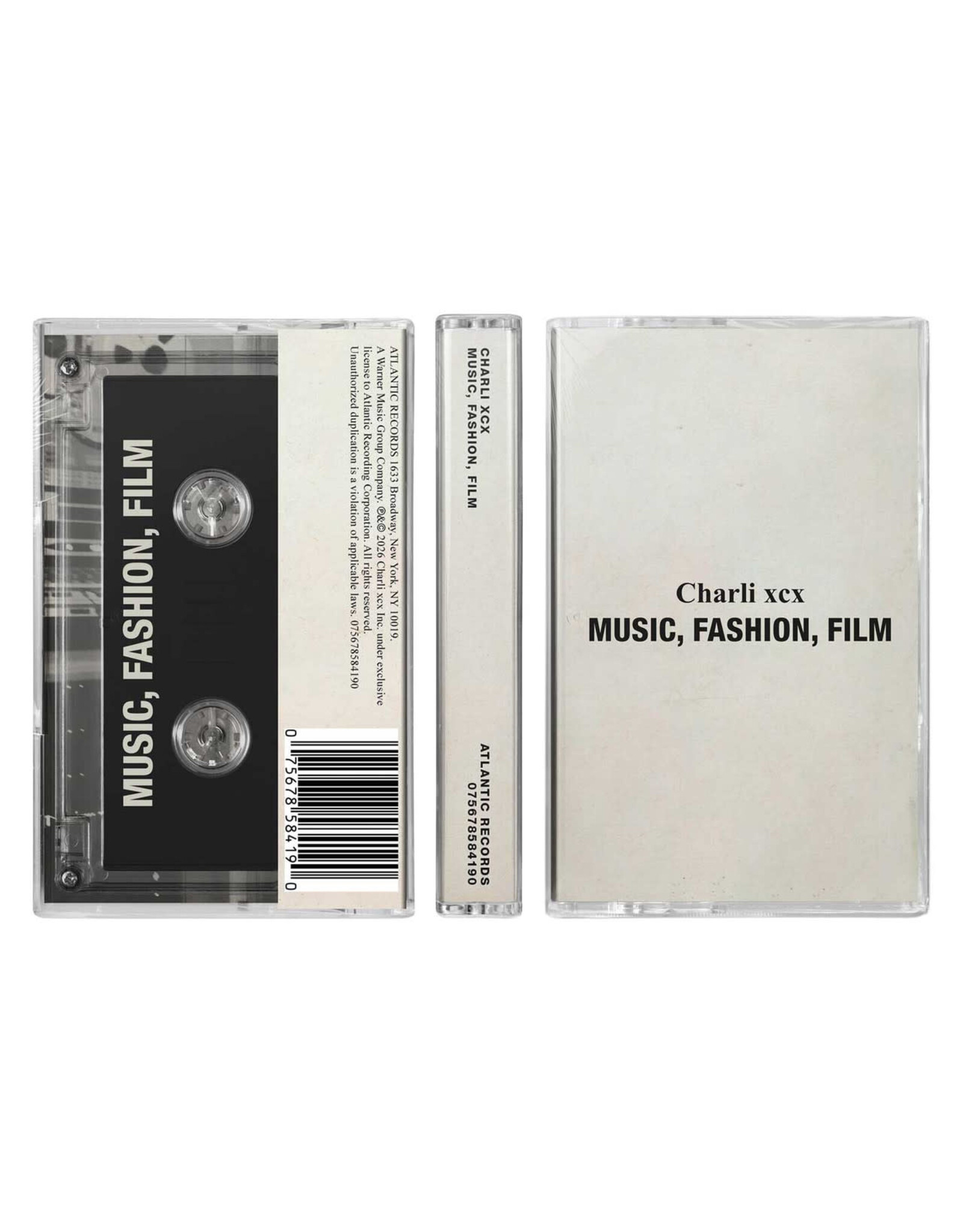 Charli XCX - Music, Fashion, Film (Cassette)