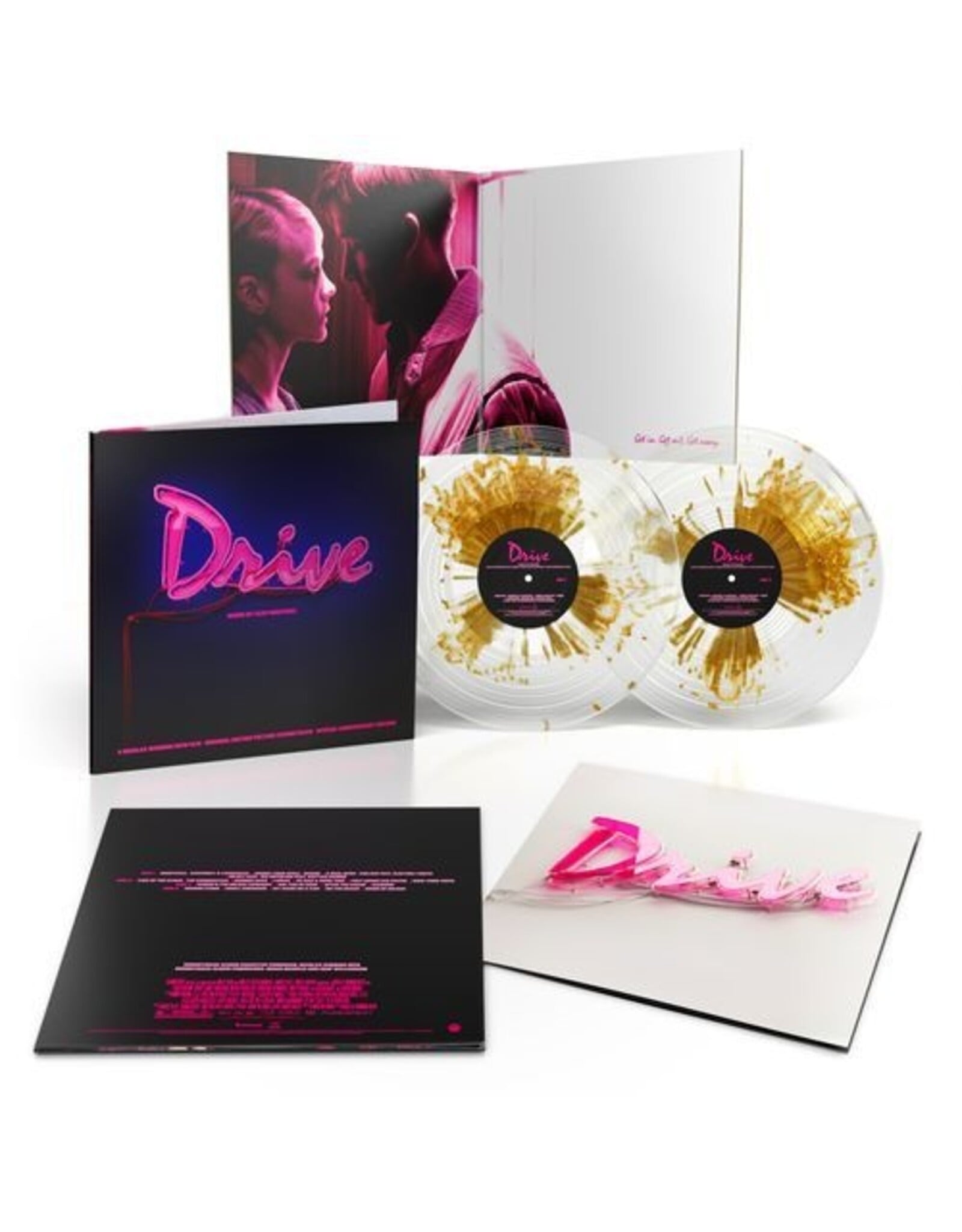 Cliff Martinez - Drive (Neon Sign Cover Art) [Clear / Gold Splatter Vinyl]