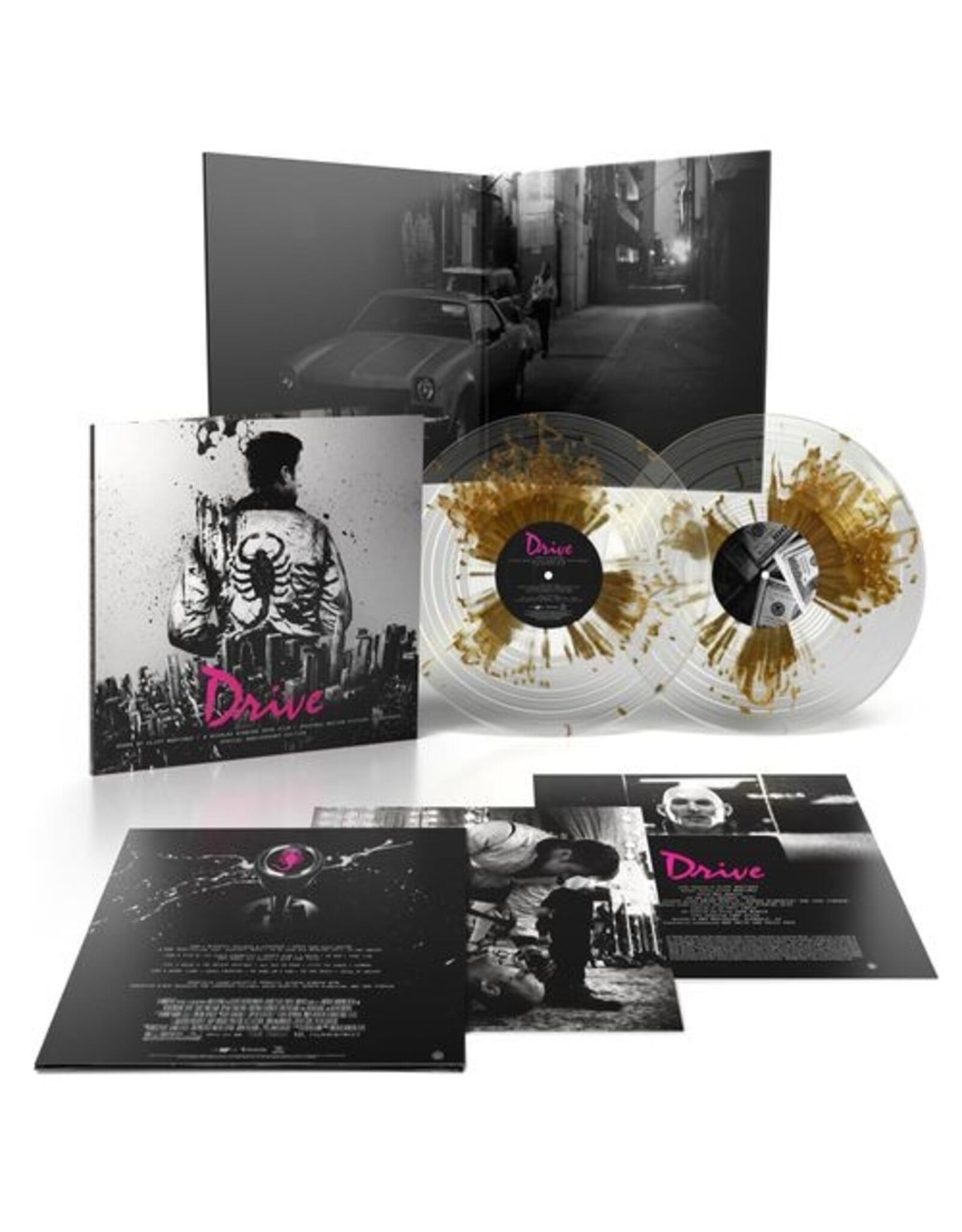 Cliff Martinez - Drive (Black & White Cover Art) [Clear / Gold Splatter Vinyl]