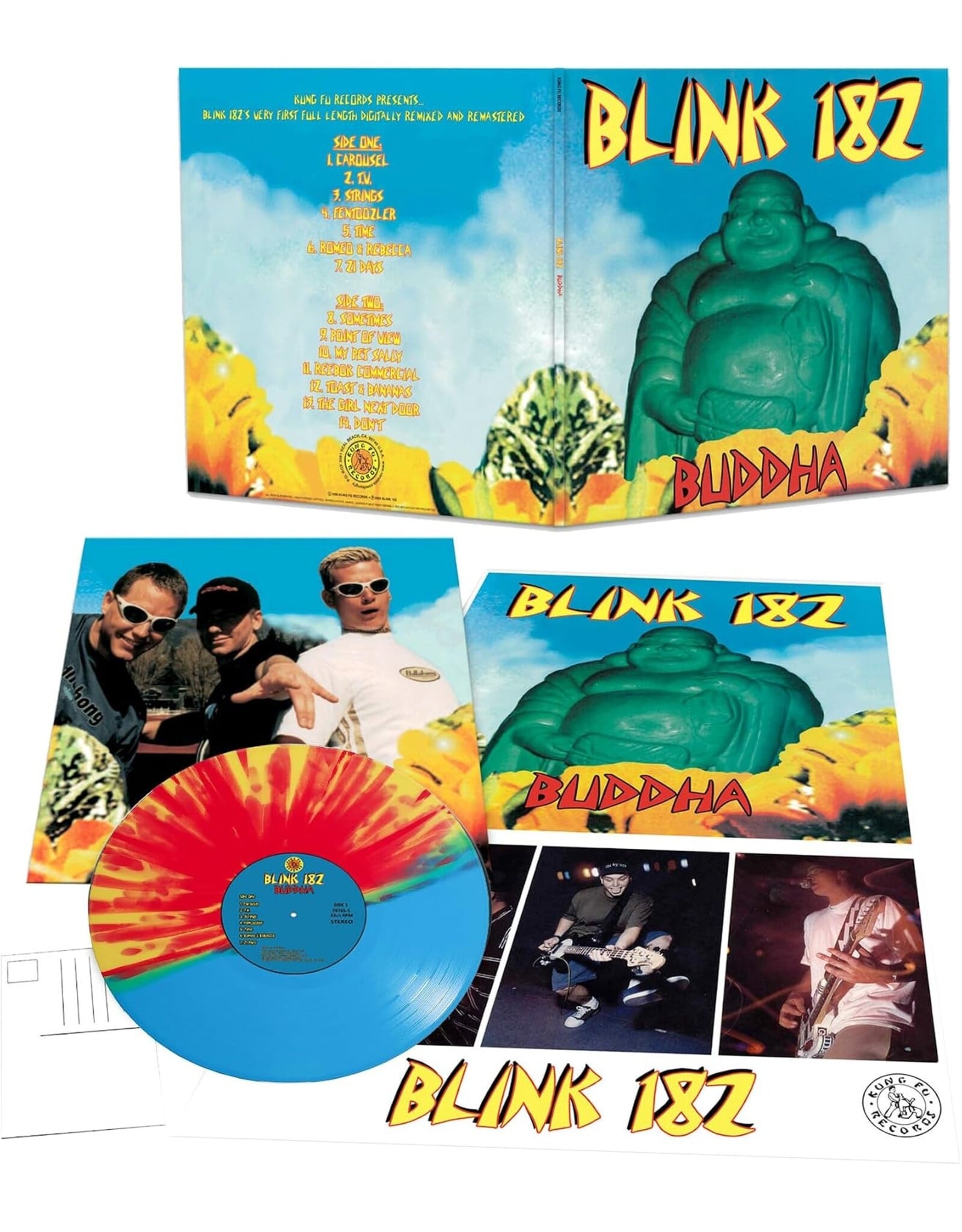 Blink-182 - Buddha (Blue & Red / Yellow Splatter Vinyl)