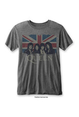 Queen / Union Jack Burnout Tee