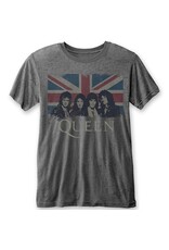 Queen / Union Jack Burnout Tee