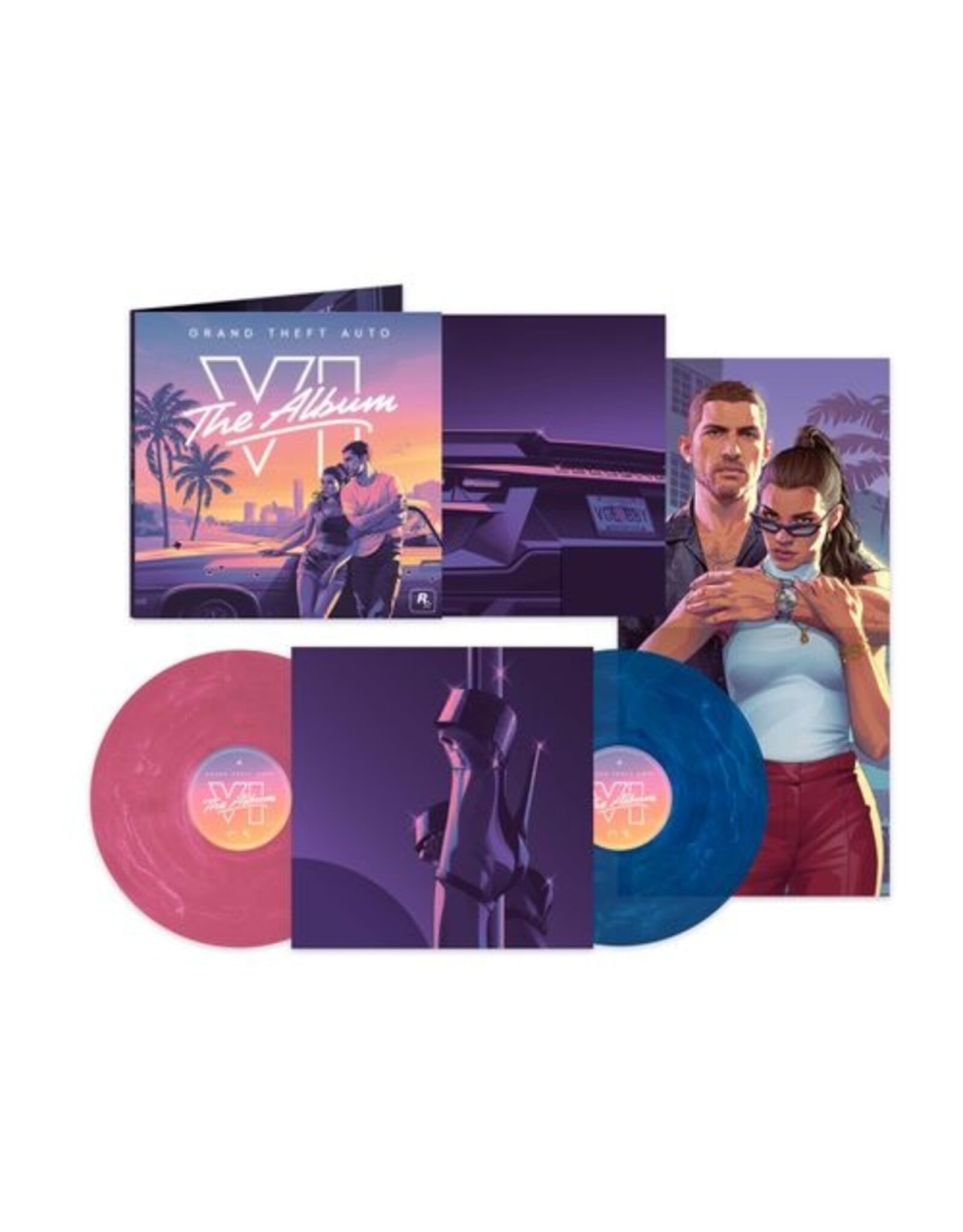 Various - Grand Theft Auto VI: The Album (Game Soundtrack) [Exclusive Pink & Blue Marble Vinyl]
