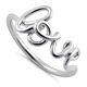 Silver 3D "Love" Ring Jewelry size 6 1/2