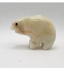Green Onyx Carved Bear