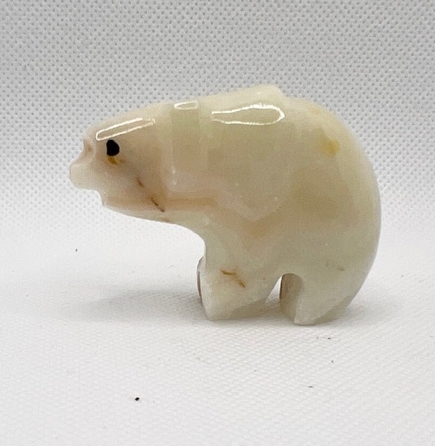 Green Onyx Carved Bear