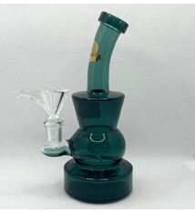 BH 4 80  Dark Green Glass Bubbler