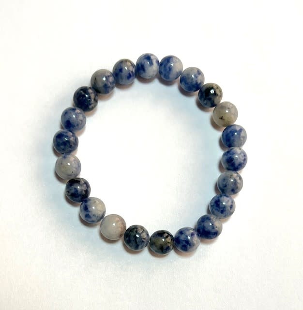 Sodalite 8 mm Bracelet - Elastic -  de-stressing