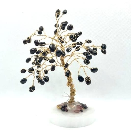 Handmade 6" Gem Tree - Garnet stones by Kristine