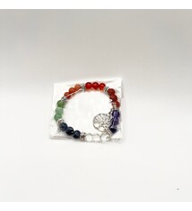 Chakra bracelet w/tree of life