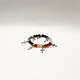 Chakra Stone Bracelet w/Cross Charms