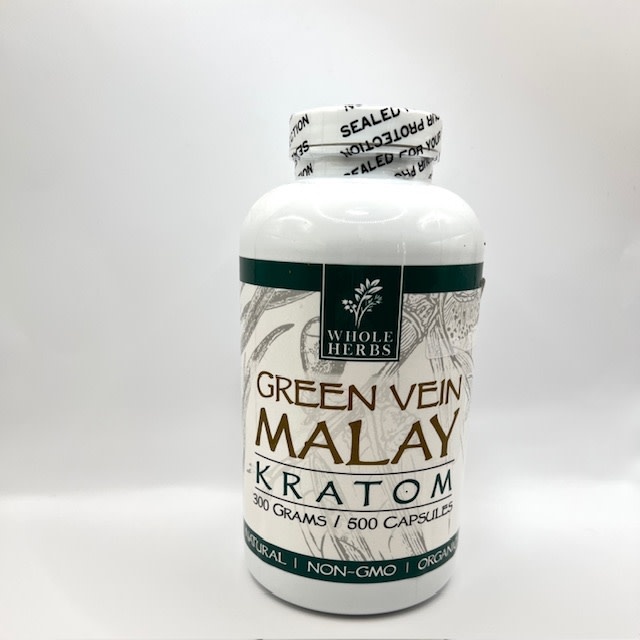 Whole Herb Kratom Green Malay 500 Caps