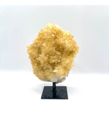 Citrine specimen (4.5" x 4") mounted on stand