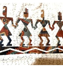 Southwestern Powder Coated metal Art - Kokopelli Dancers