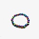 Rainbow Hematite Stone Bracelet - Elastic