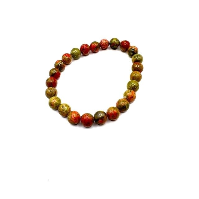 Unakite Bracelet - elastic