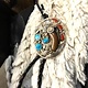 Navajo Sterling Silver Bolo - Turquoise, Coral and a Bear Claw