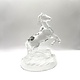 Cristal d'arques Horse Rearing/French 6" high 4.5" wide