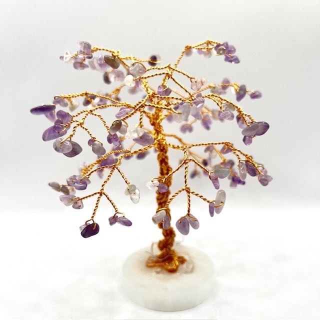 Handmade 6" Gem Tree Amethyst on Selenite by Kristine