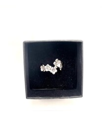 Sterling Silver 5 Flowers Ring size 5, 7
