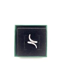 Sterling Silver Curved Line Ring size 5 1/2, 7
