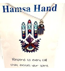Hamsa Hand Pendant - stainless