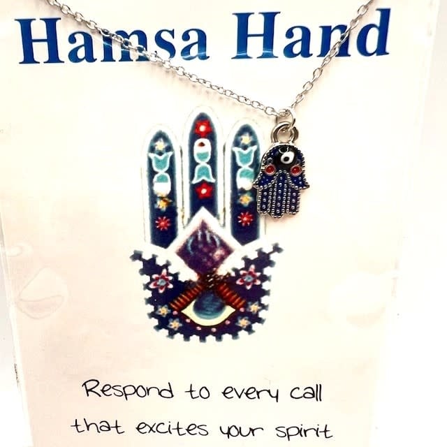 Hamsa Hand Pendant - stainless