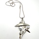 Roger Miller (artist) Sterling Cowboy Pendant  on Sterling Chain