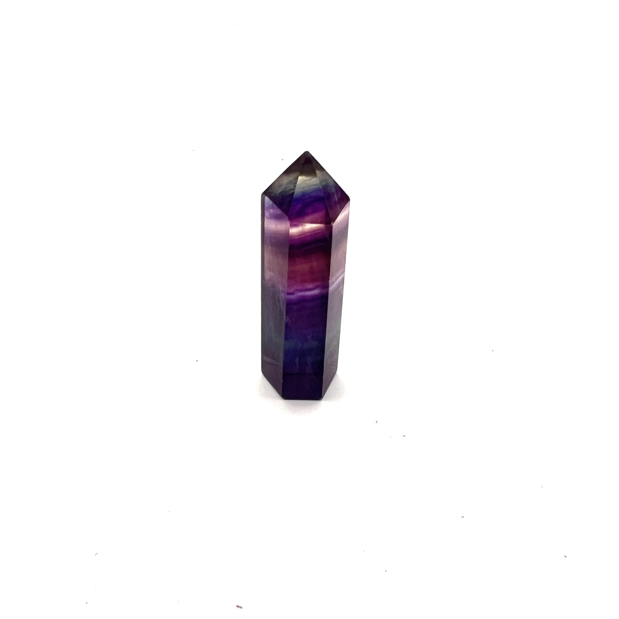 Rainbow Fluorite point