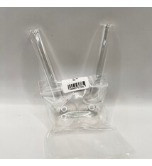 Plain Clear Oil Burner Pipes (2 pack)