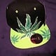 Leaf Cannabis Snapback Cap - Glow in the Dark