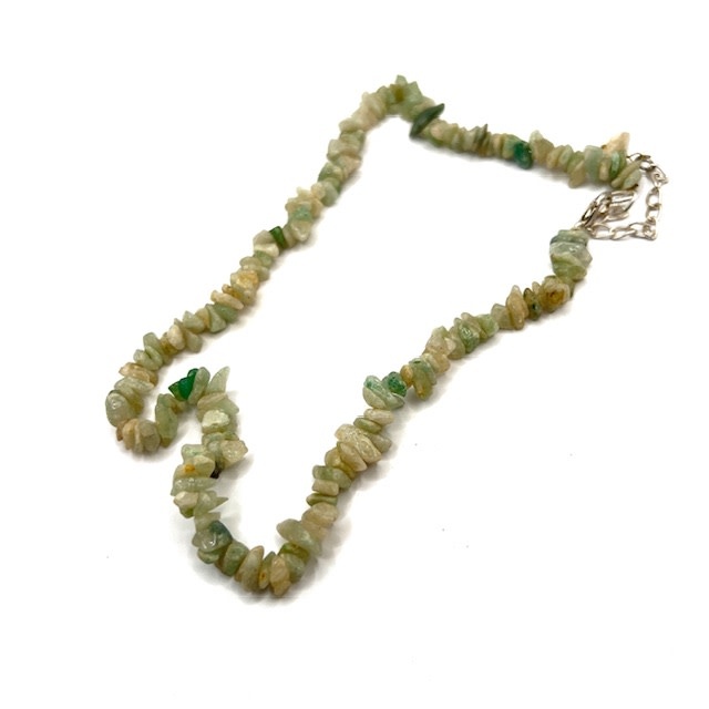 Green Aventurine chip 16"  Choker Necklace