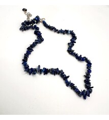 Blue Lapis chip 16" Choker Necklace