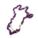 Amethyst chip Choker Necklace 16"