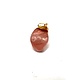 Rose Quartz Smooth Pendant/Gold Plated