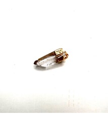 Quartz Pendant Point/Gold Plated