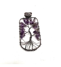 2 1/2" Tree of Life Pendant  Bronze Wire