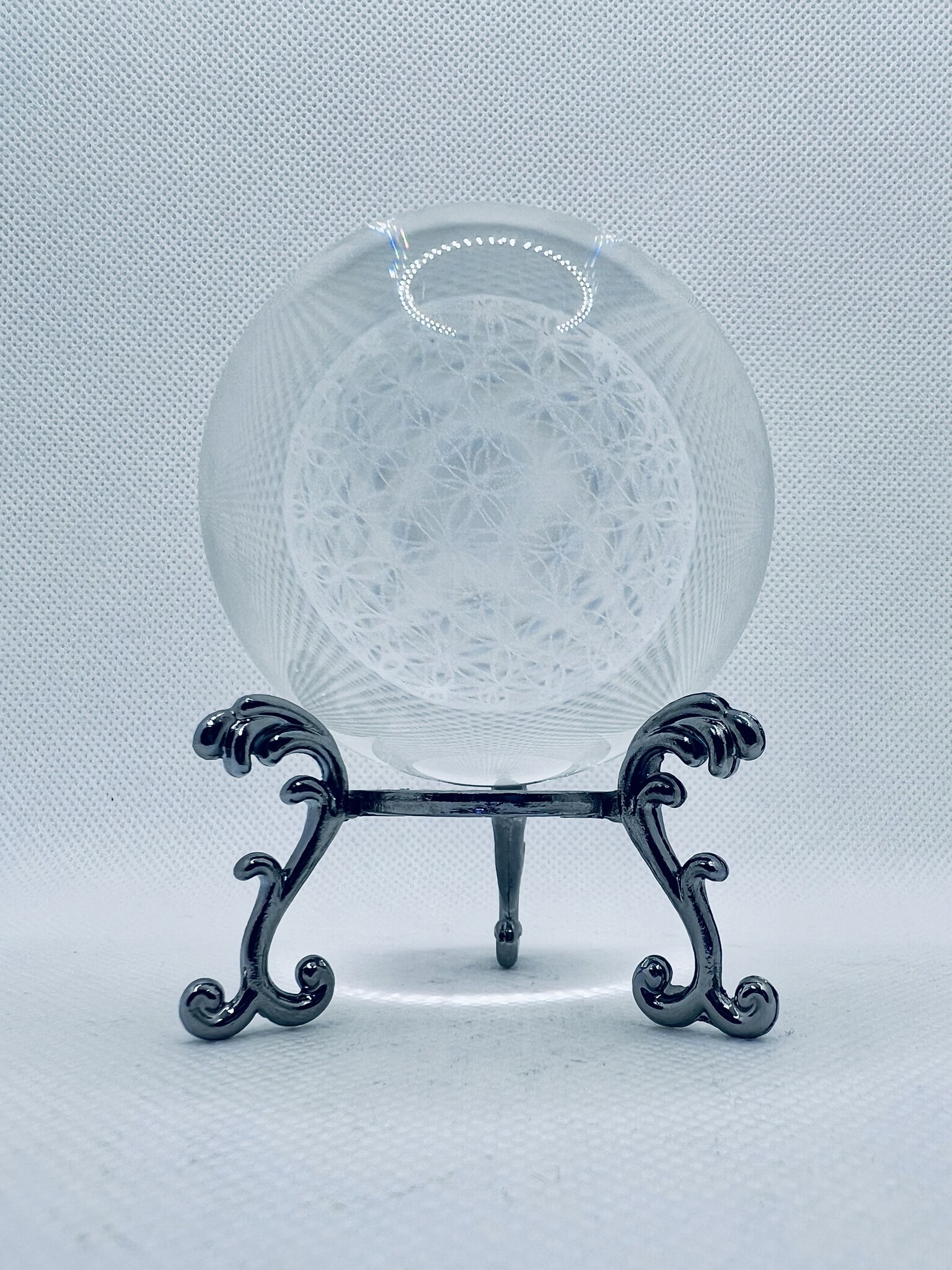 Clear sphere with Flower of Life inside