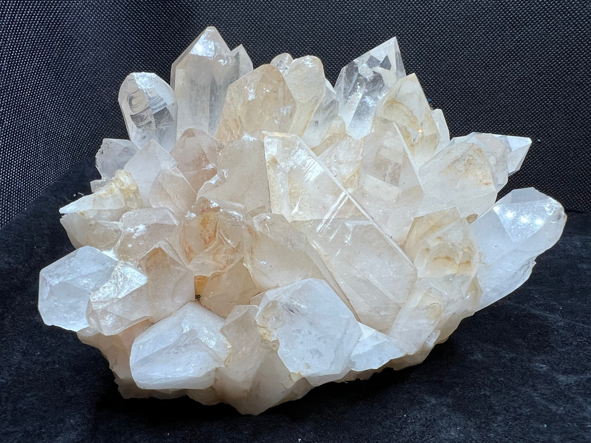 Clear and Smoky Quartz Points Specimen