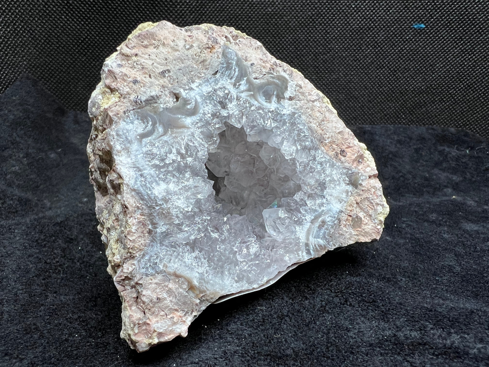 Half Geode Quartz & Chalcedony Rhyolite -Mexico 2.5"