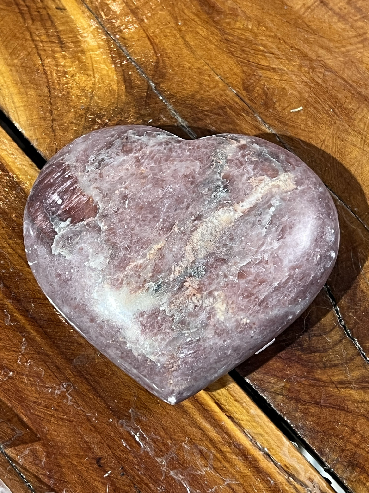 Strawberry Quartz Heart 2 3/4"