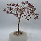 Handmade 5" Gem Tree - Rose & Clear Quartz by Kristine