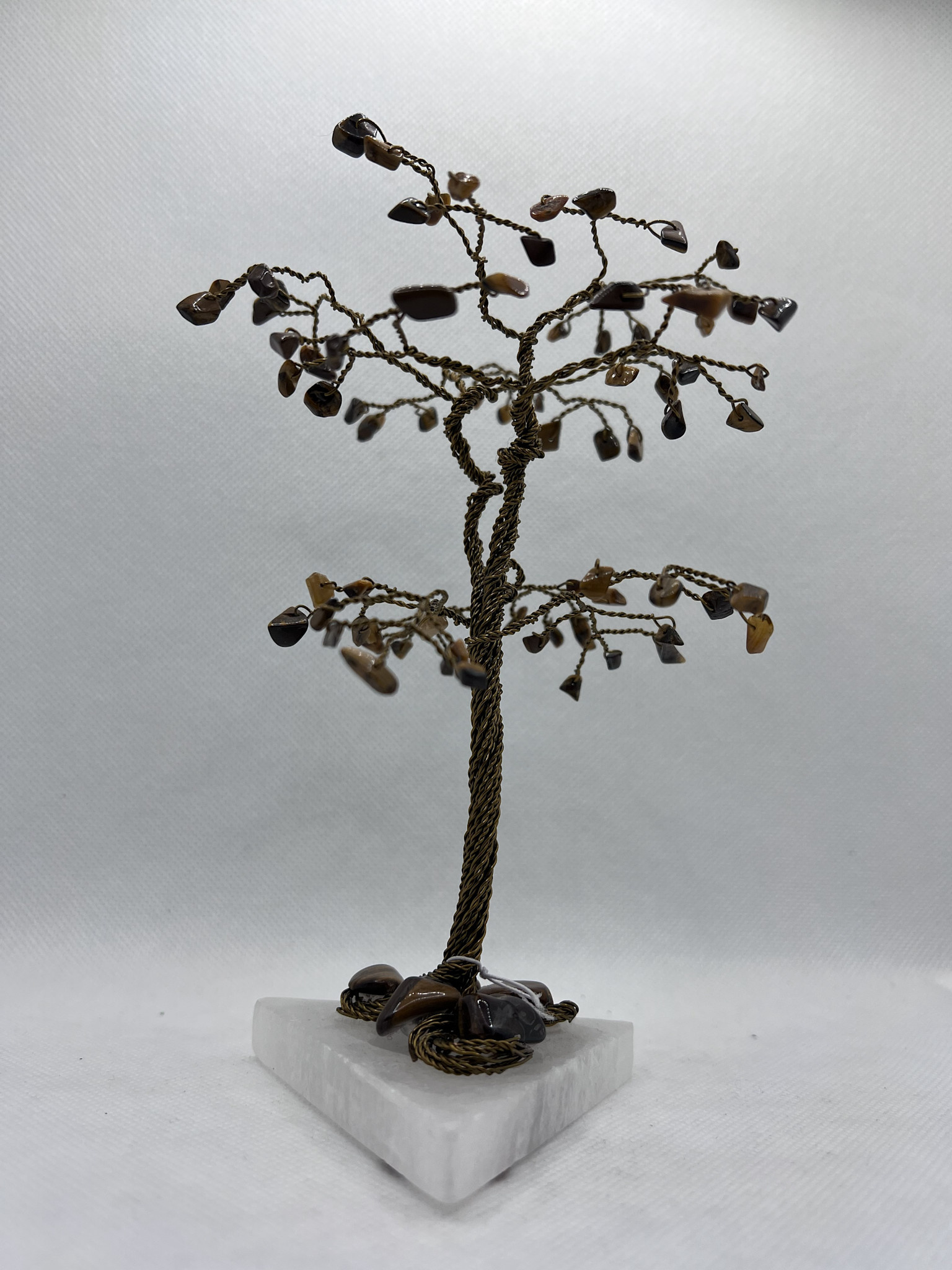Handmade 7" Gem Tree - Tiger Eye by Kristine
