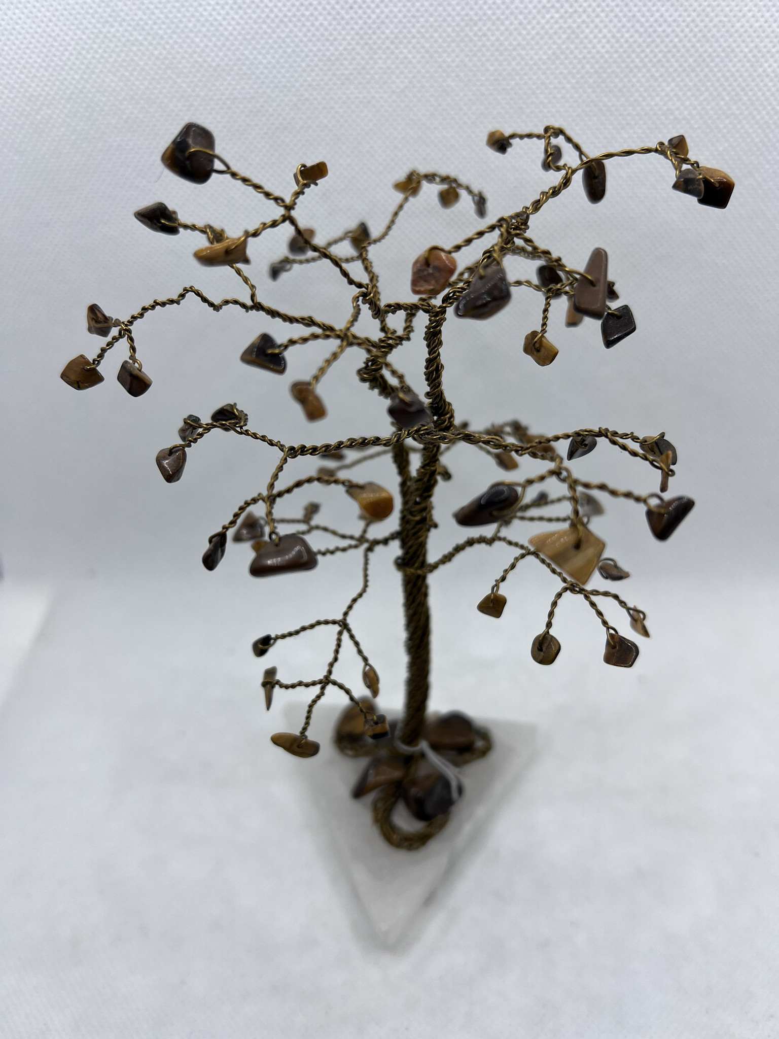 Handmade 7" Gem Tree - Tiger Eye by Kristine