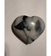 Shell Jasper Heart 2 1/4" wide