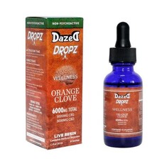 Dazed Dropz Orange Clove CBD CBG 6000