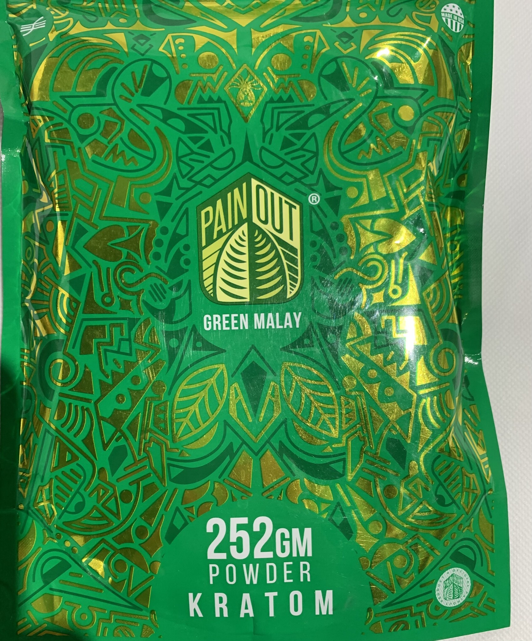 PainOut Kratom Powder Green Malay 252g