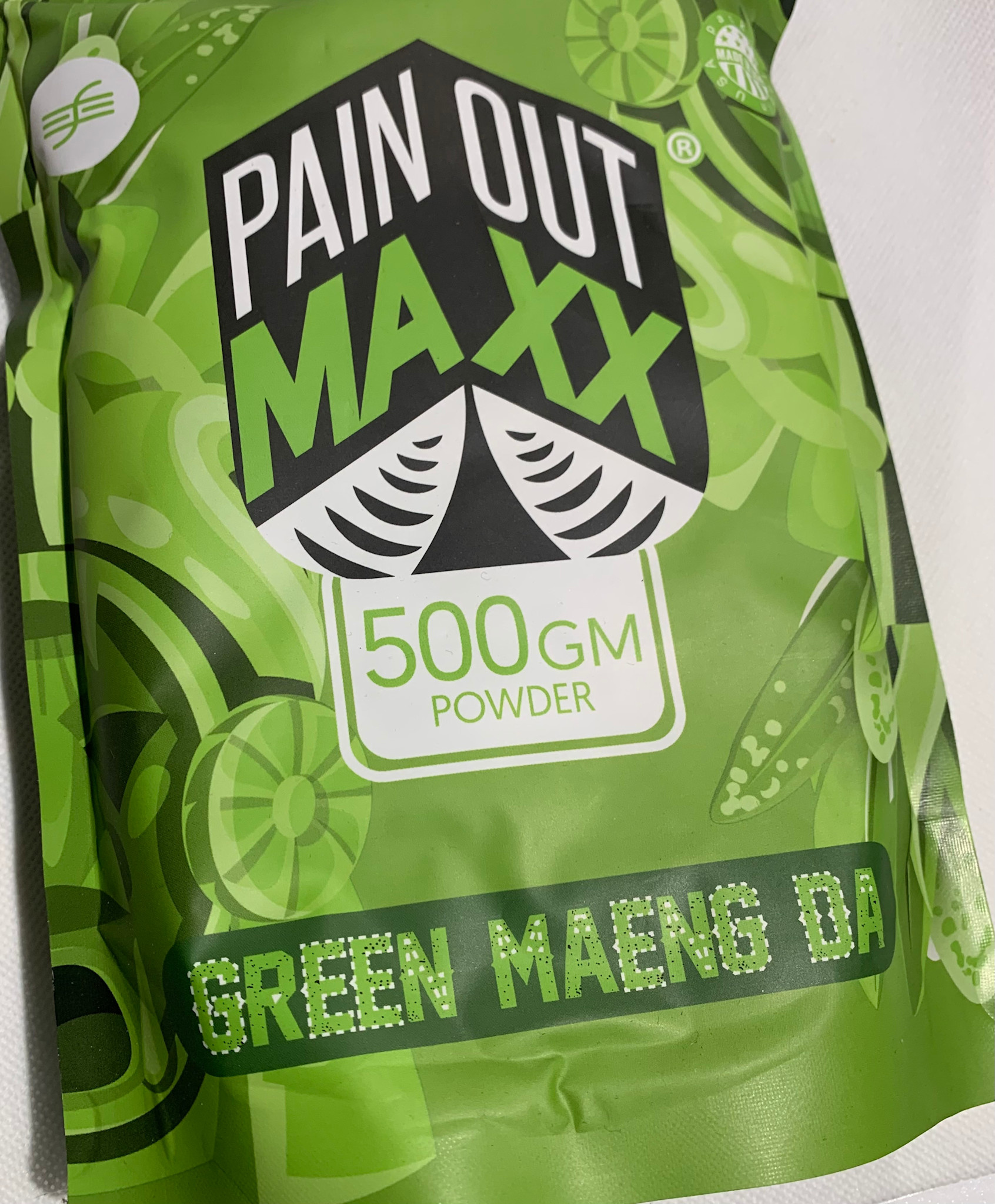 Painout Max 500g Kratom Powder Green Maeng Da
