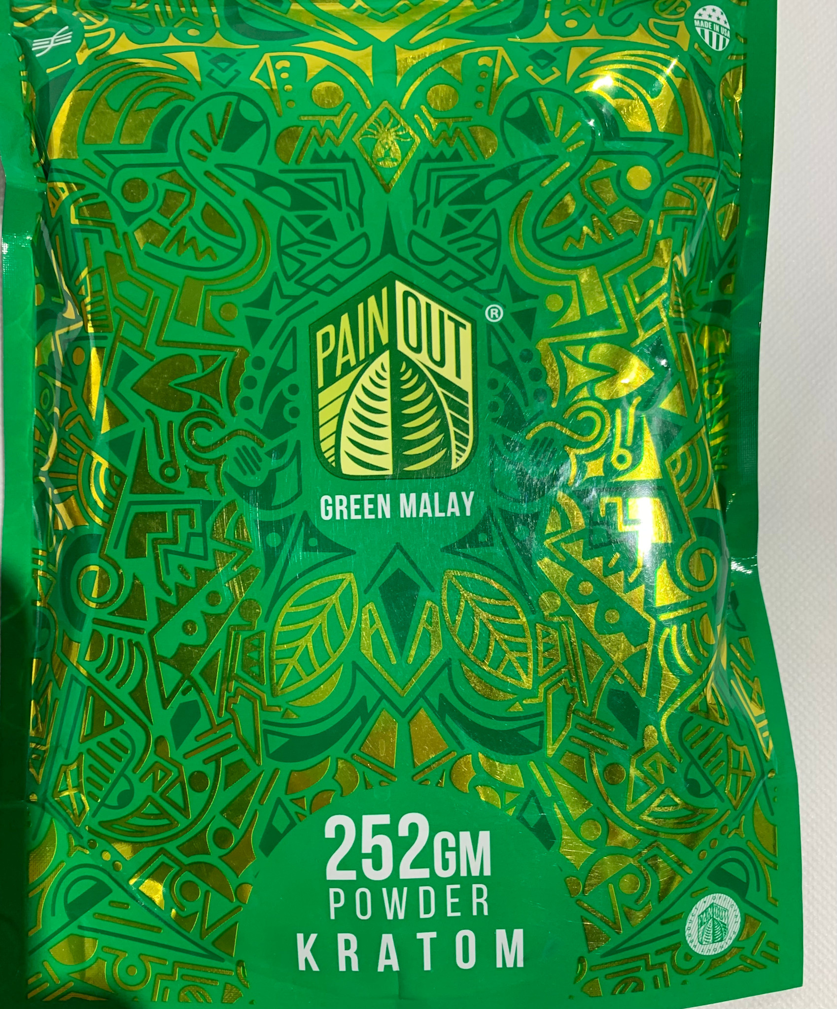 PainOut Kratom Powder Green Malay 252g